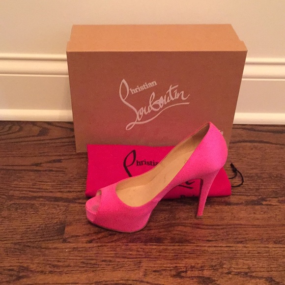Christian Louboutin platform peep toe pumps - Picture 2 of 8